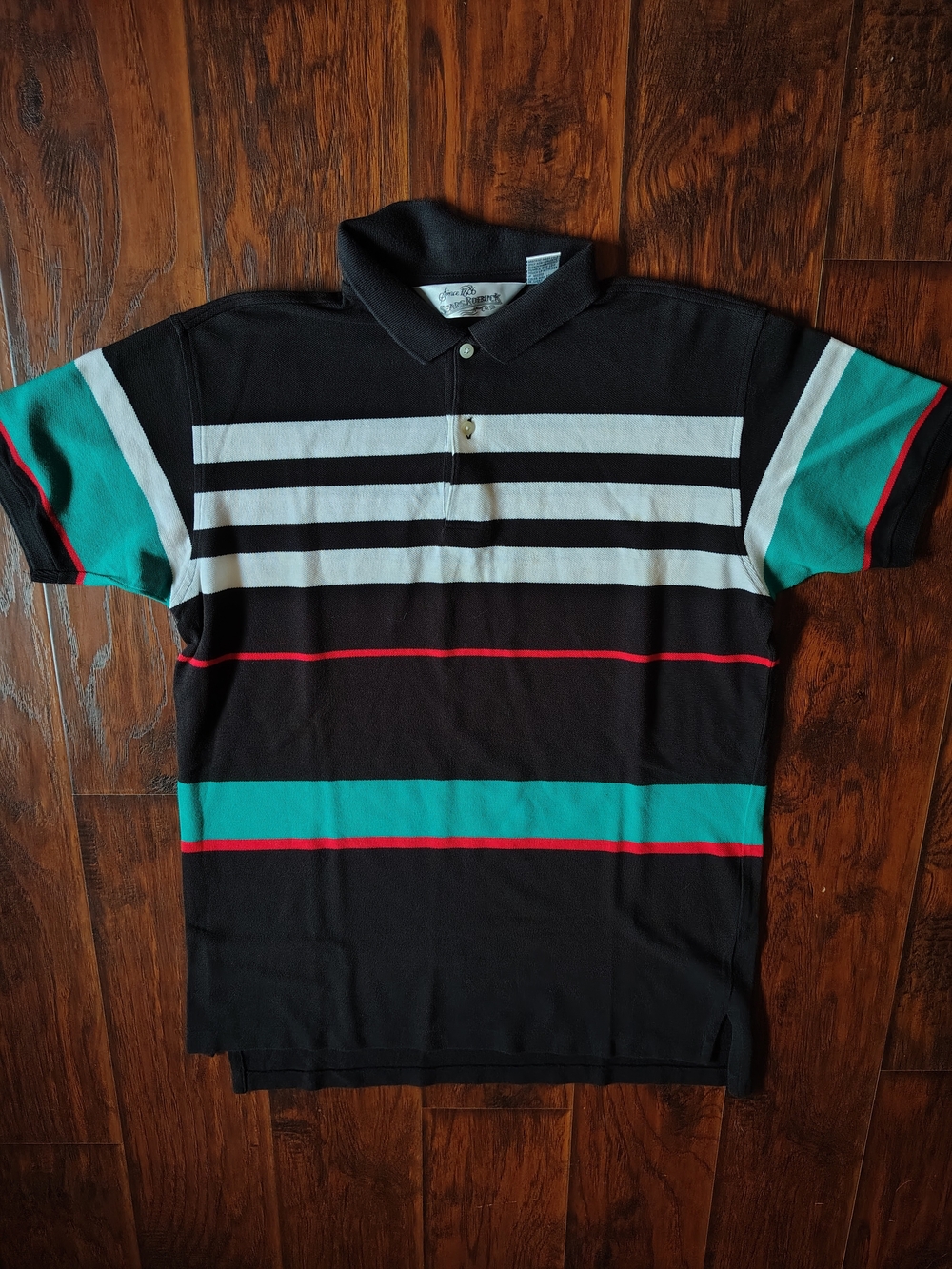 Vintage Sears Roebuck striped polo shirt size L